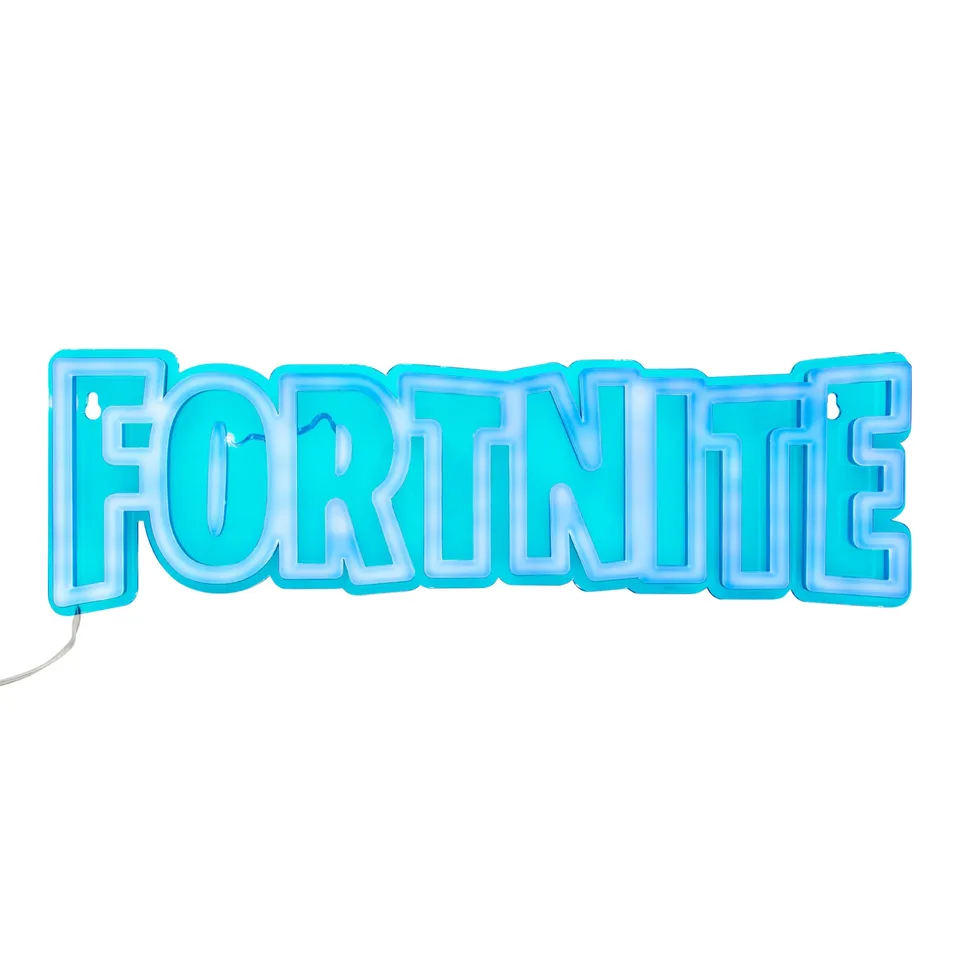 Paladone Fortnite Logo Neon Lampe 40 cm blau USB