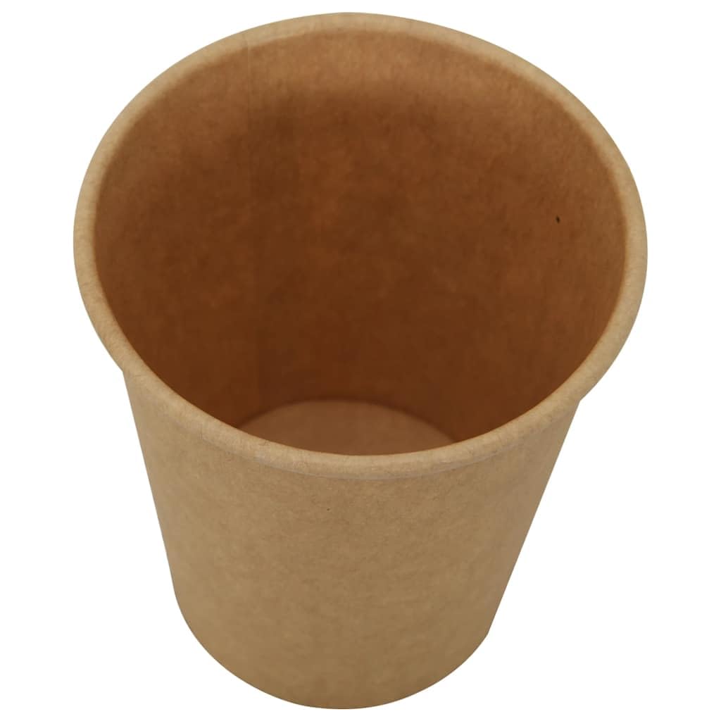 vidaXL Pappbecher 100ml 1000 Stück Einwegbecher Braun