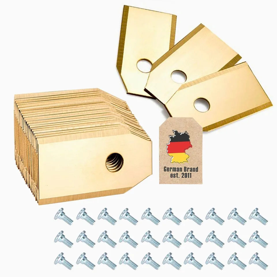 Intirilife Garten Ersatzklingen Titan 30er Pack 3,5 cm