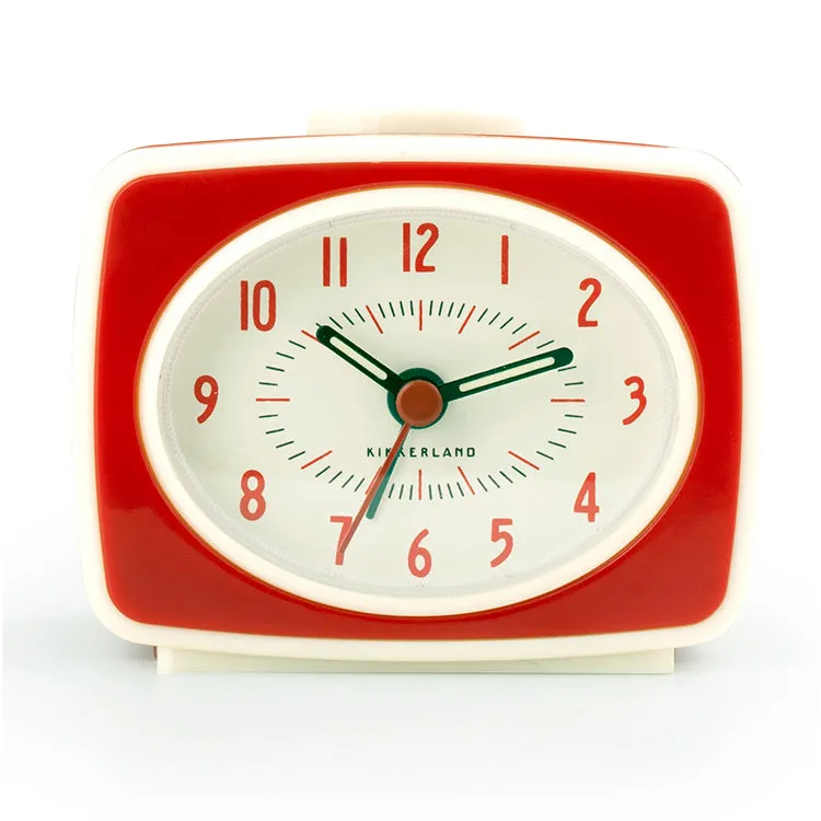 Kikkerland Home Red Classic Alarm Clock Wecker Rot Analog