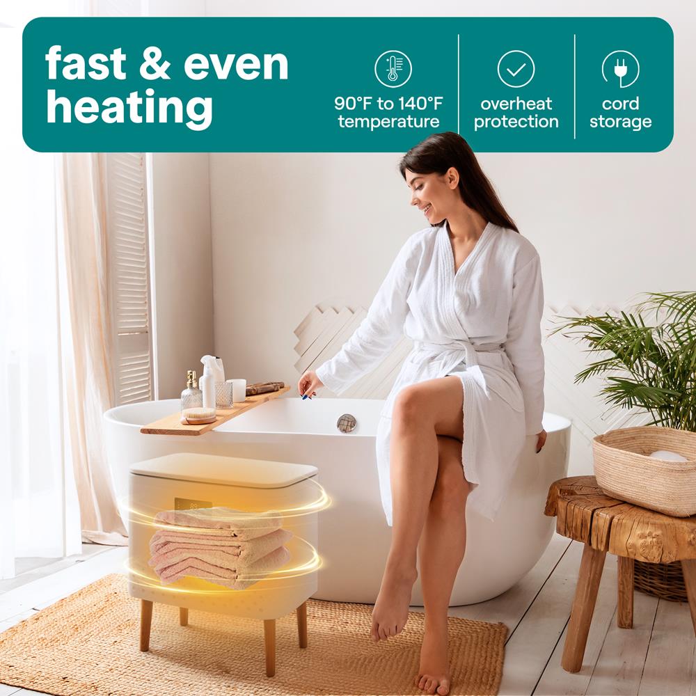 Serenelife Towel Warmers Handtuchwärmer weiß 20L