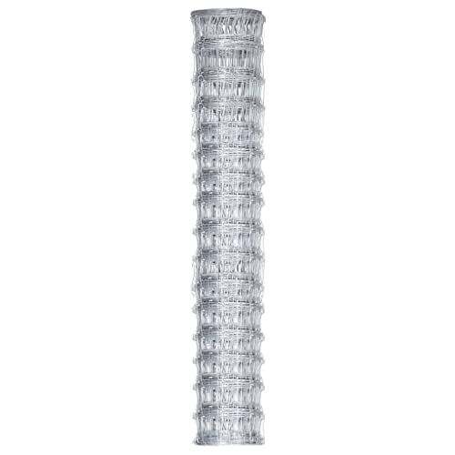 vidaXL Gartenzaun Verzinkt Stahl Silber 50x0,8m