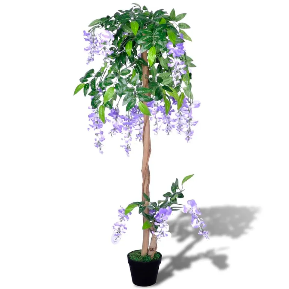 vidaXL Heim & Garten Glyzinie künstlich mit Topf 120cm