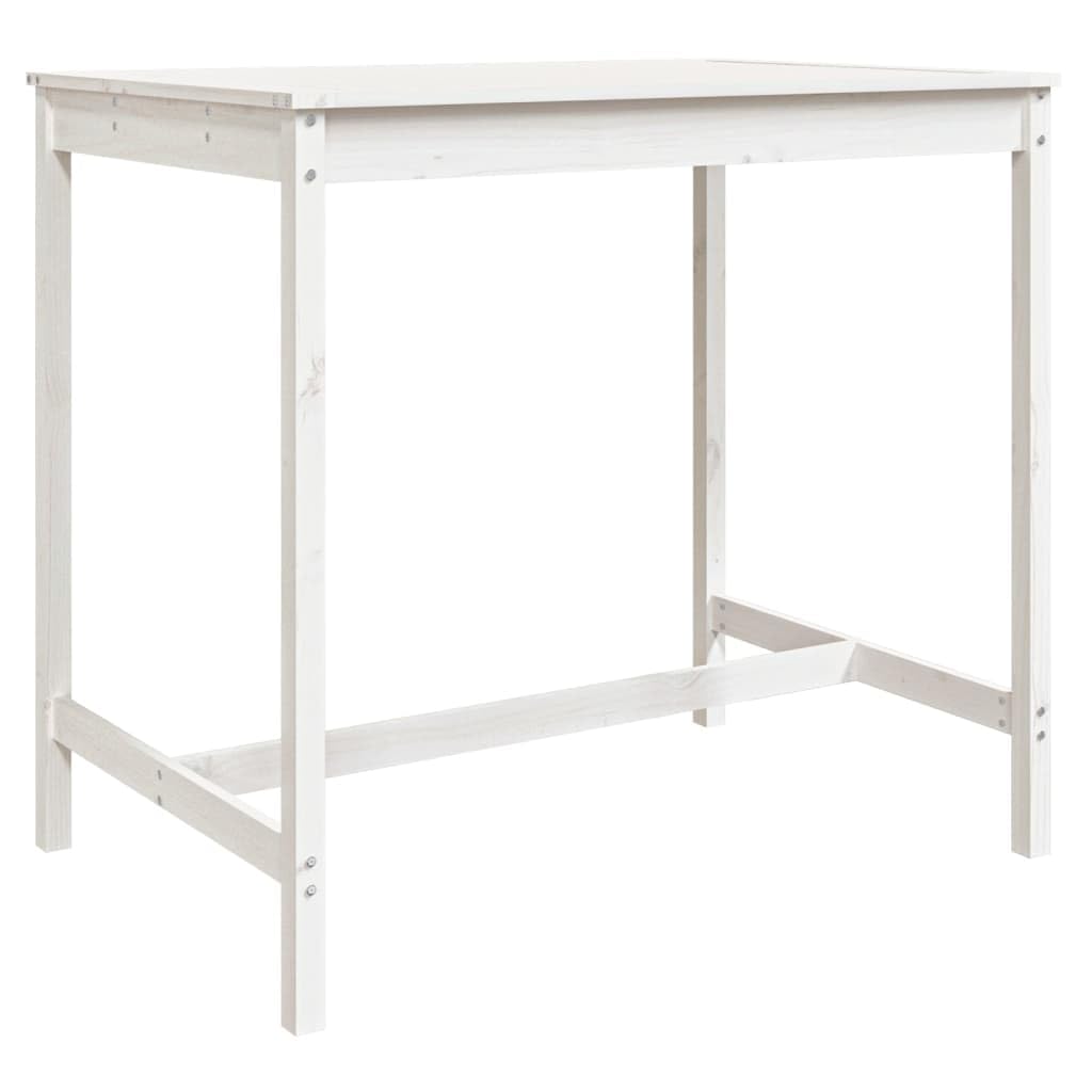 vidaXL 5-tlg. Gartenbar-Set Bartisch weiß ohne Lehne