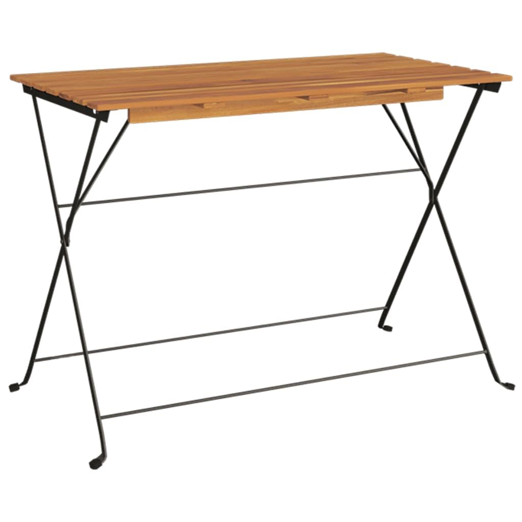 vidaXL Heim & Garten 5-tlg. Bistro-Set Akazie Klappbar