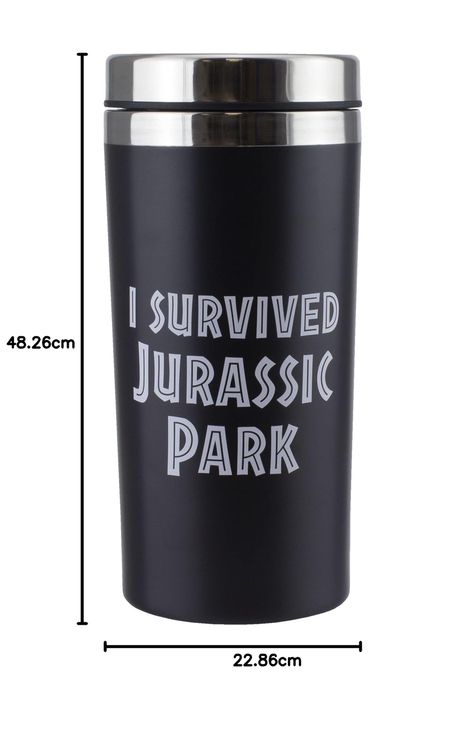 Paladone Jurassic Park Thermobecher 450 ml Edelstahl