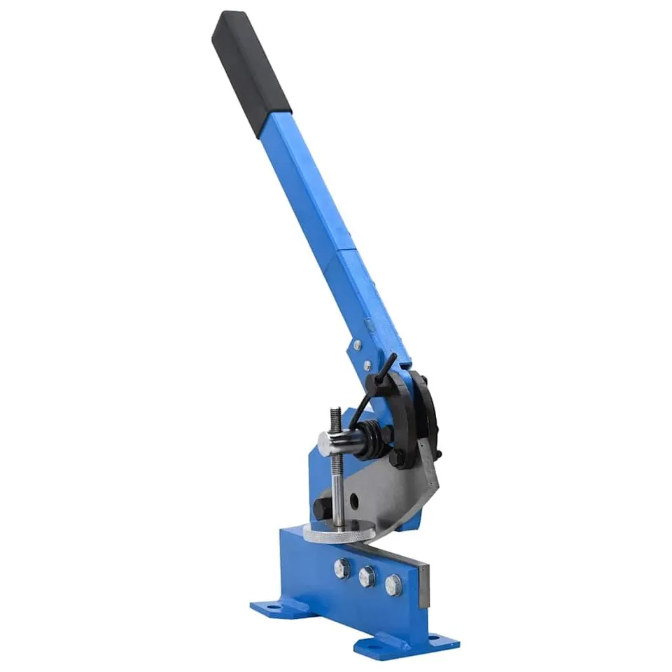 vidaXL Hebelschere 125 mm Blau Stahl für Blech und Stangen
