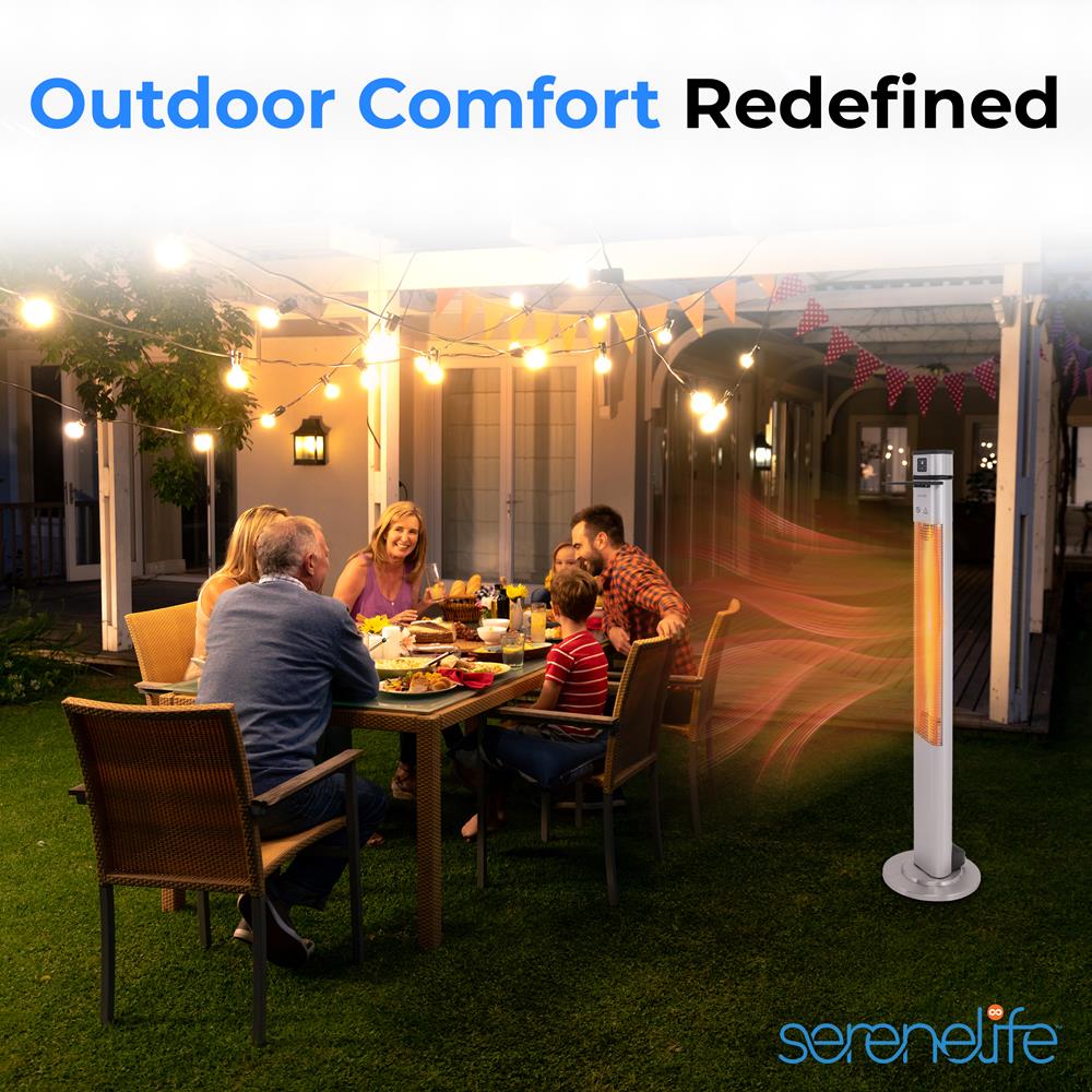 Serenelife Heater Infrarot Heizstrahler 1500W mit Fernbedienung