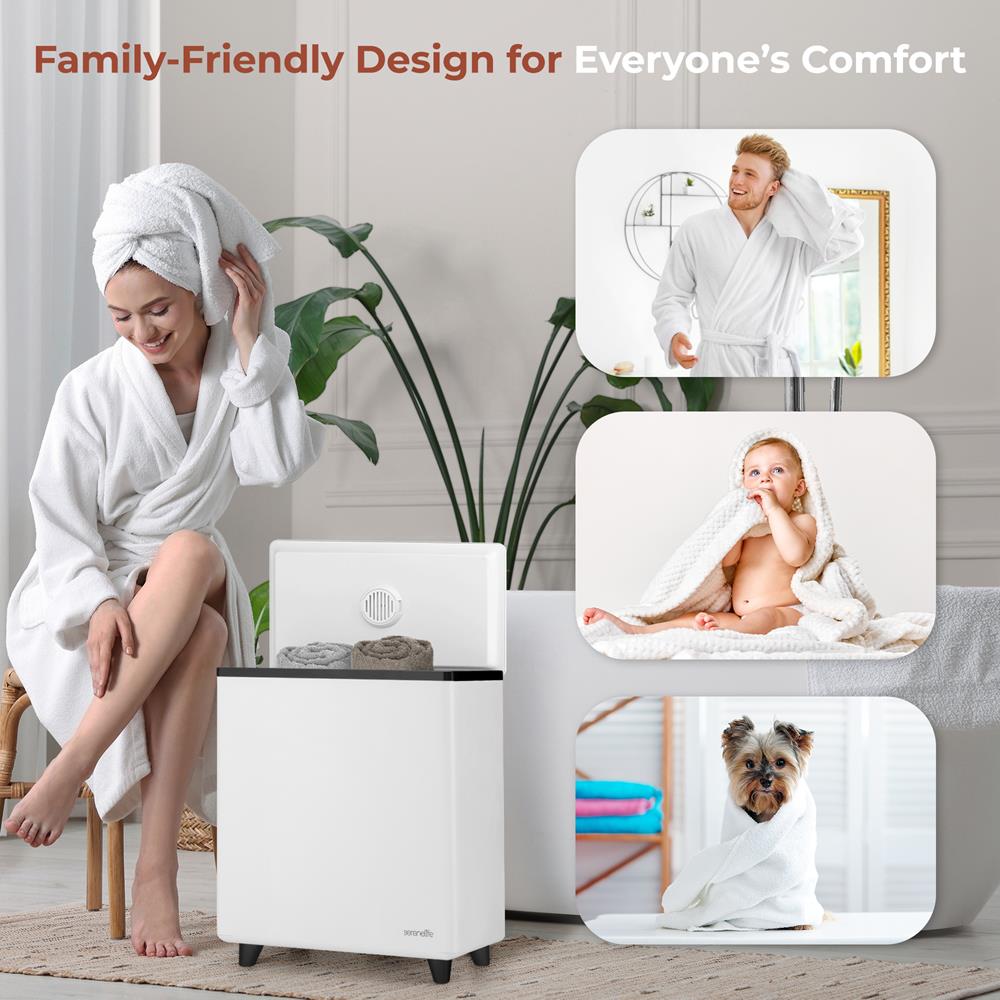Serenelife Handtuchwärmer WLAN Edelstahl 20L Timer