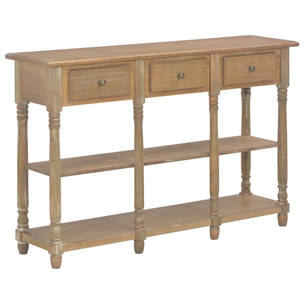vidaXL Konsolentisch 110x30x76 cm Holzwerkstoff 3 Schubladen