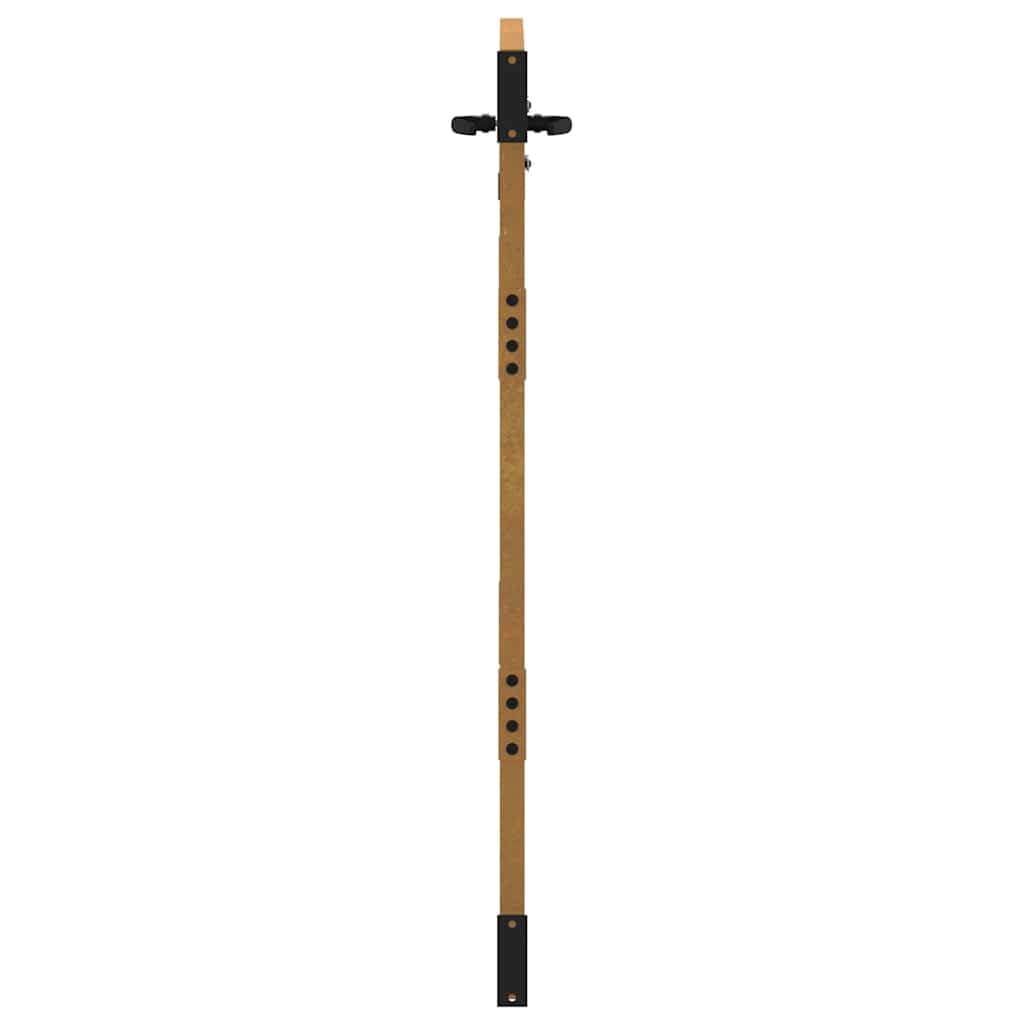 vidaXL Gartentor 85x125 cm Cortenstahl Bambus Rost Abschließbar