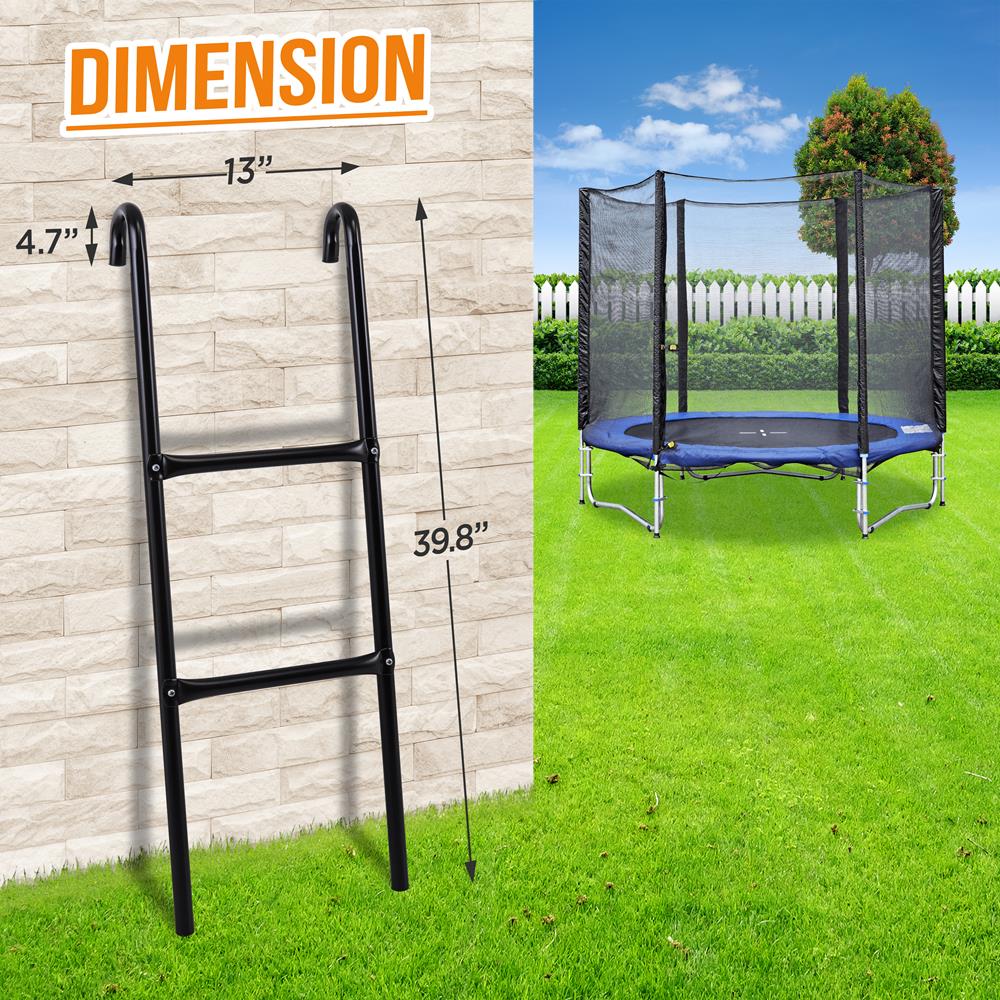 Serenelife Fitness Trampolinleiter Stahl verzinkt 264 lbs Outdoor