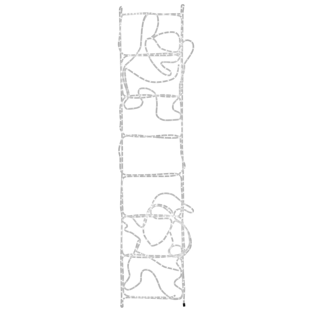 vidaXL Heim & Garten LED Weihnachtsmann Leiter 200 cm