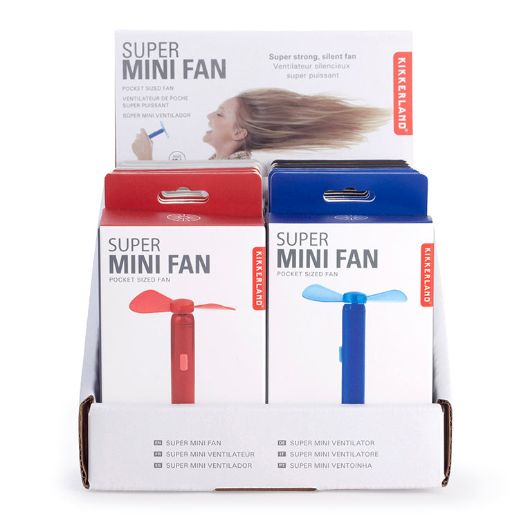 Kikkerland Home Super Mini Fan Handventilator Batterie