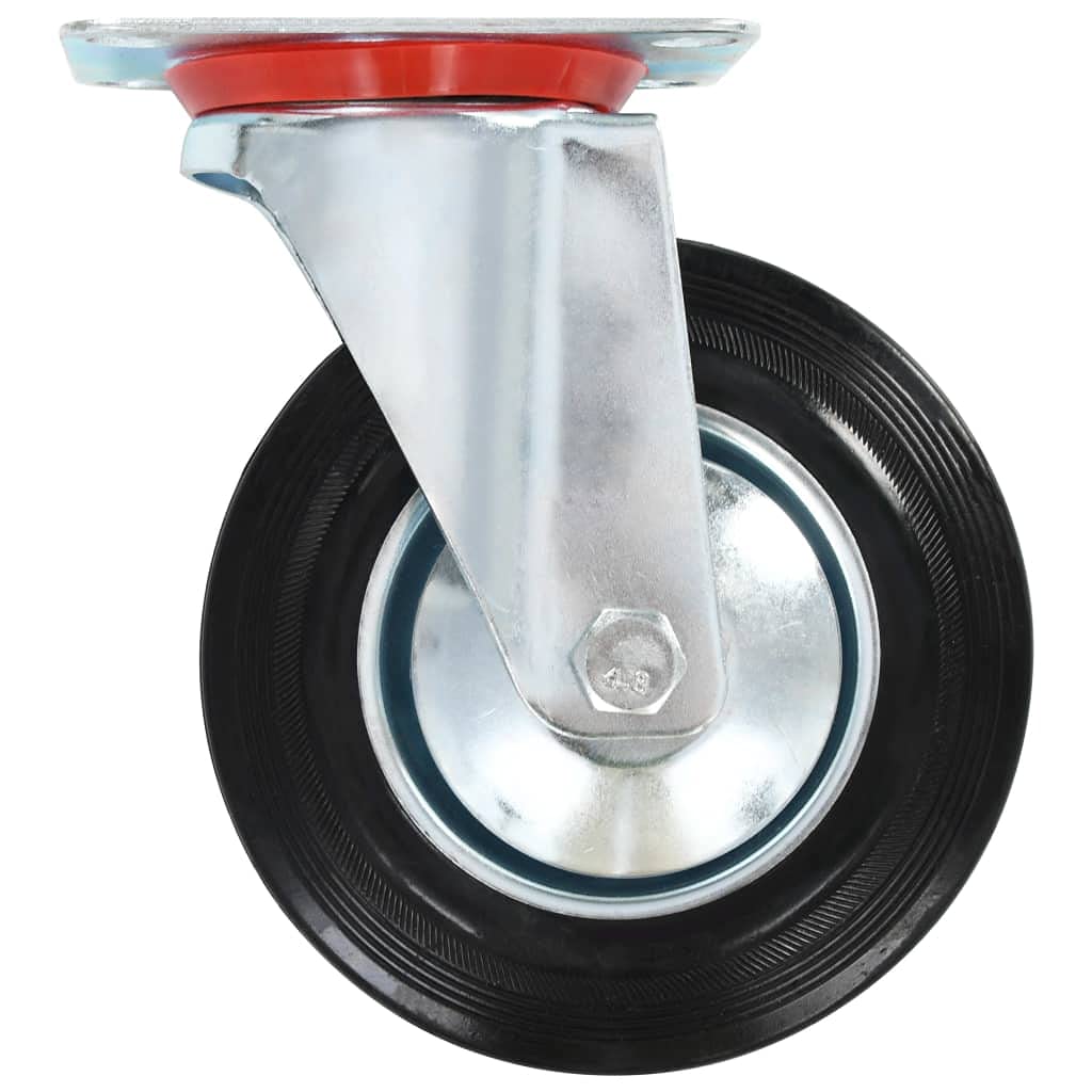 vidaXL Lenkrollen 160 mm Möbelrollen 4 Stück Gummi leise