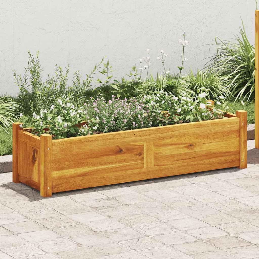 vidaXL Heim & Garten Hochbeet Akazienholz 100x30x25 cm