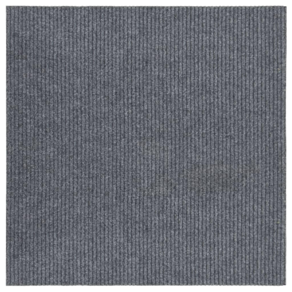 vidaXL Schmutzfangläufer 100x100 cm Grau Rutschfest