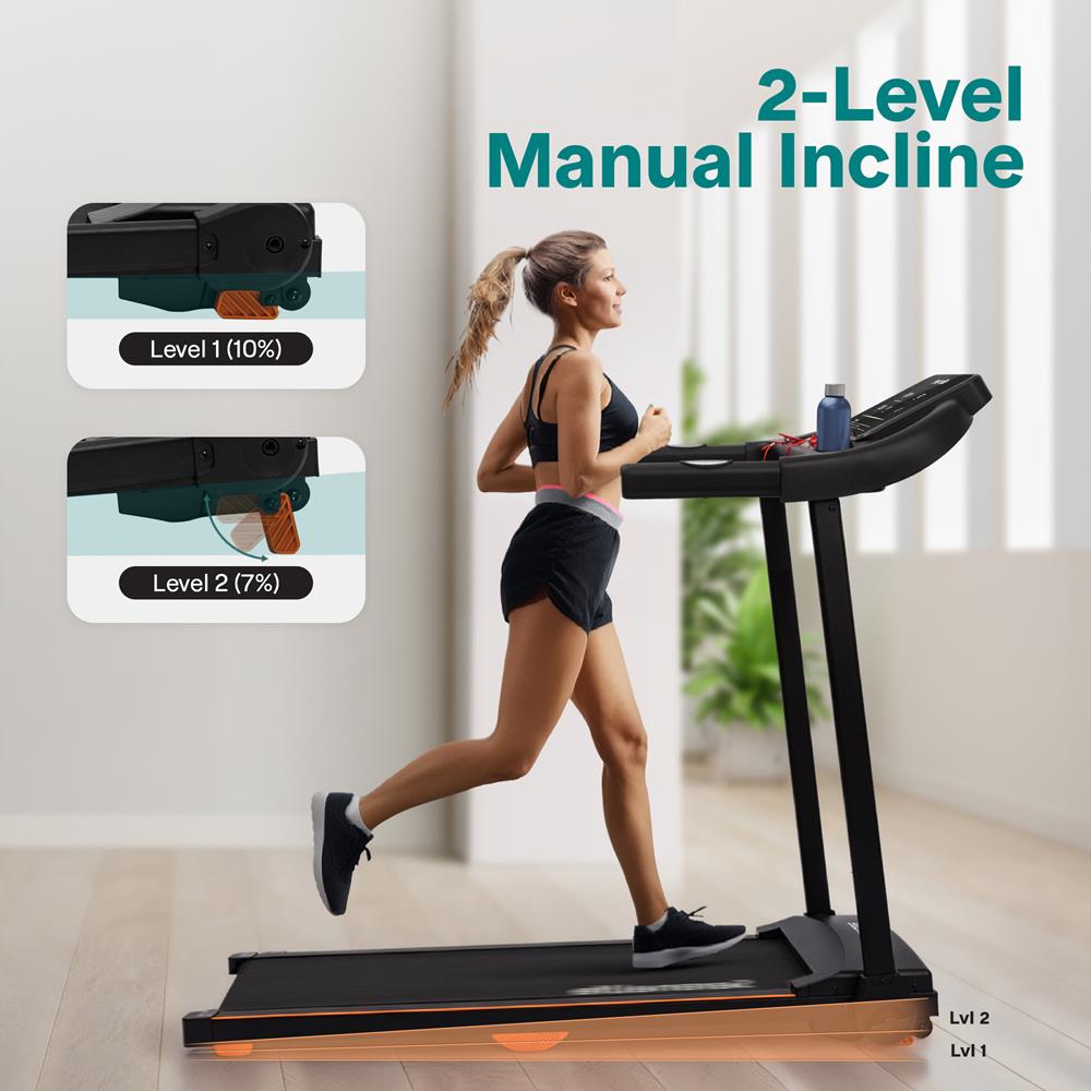 Serenelife Fitness Laufband klappbar Bluetooth 2,5 PS mit App