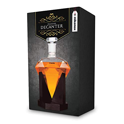 Mikamax Diamond Decanter Whisky Karaffe 850 ml Glas