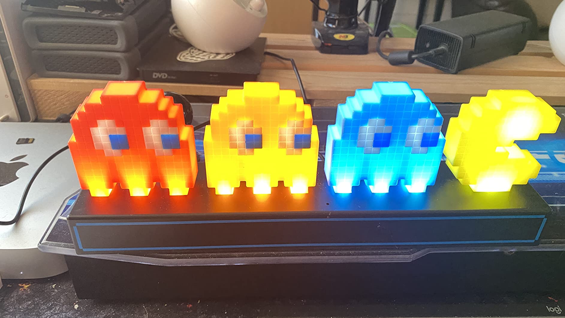Paladone Pac Man Geister Schreibtischlicht LED 30 cm 3 Modi