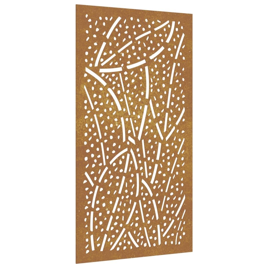 vidaXL Garten Wanddeko Blatt-Design Cortenstahl Rostdeko