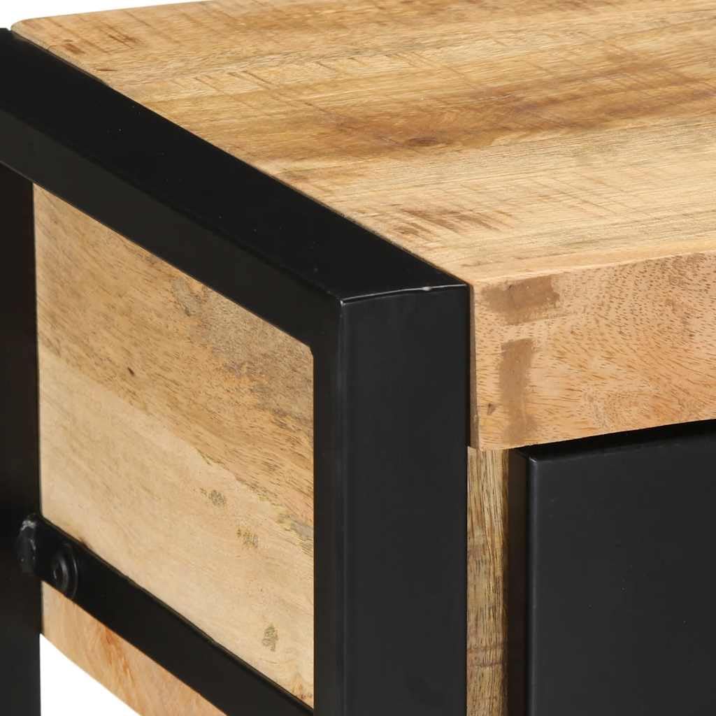 vidaXL Konsolentisch 100x35x75 Mango Massivholz mit Schubladen