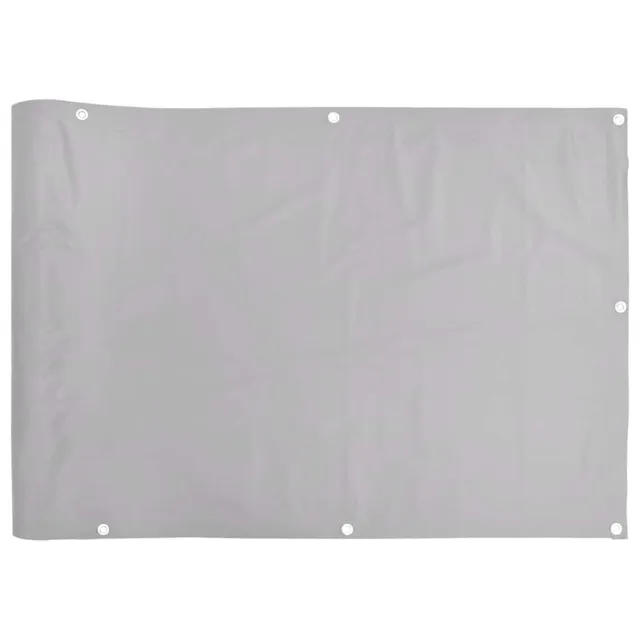 vidaXL Heim & Garten Sichtschutz Grau 400x75 cm wetterfest
