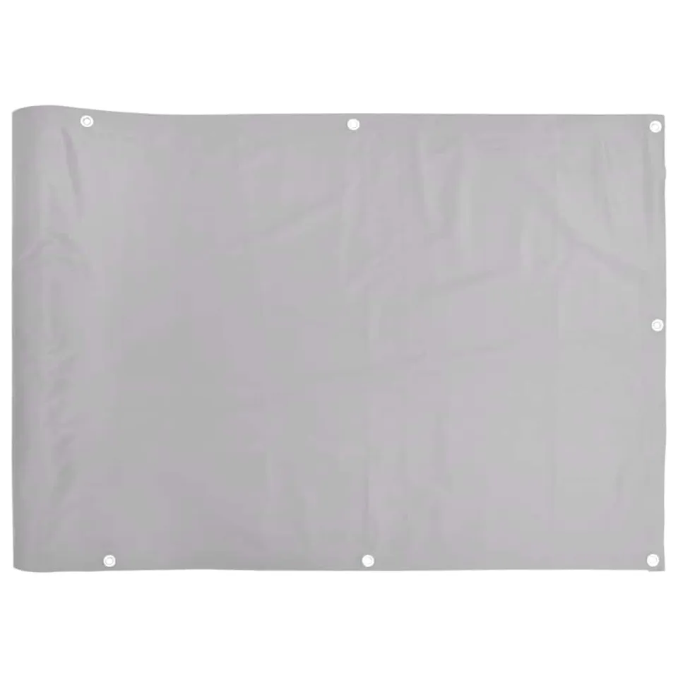 vidaXL Heim & Garten Sichtschutz Grau 400x75 cm wetterfest