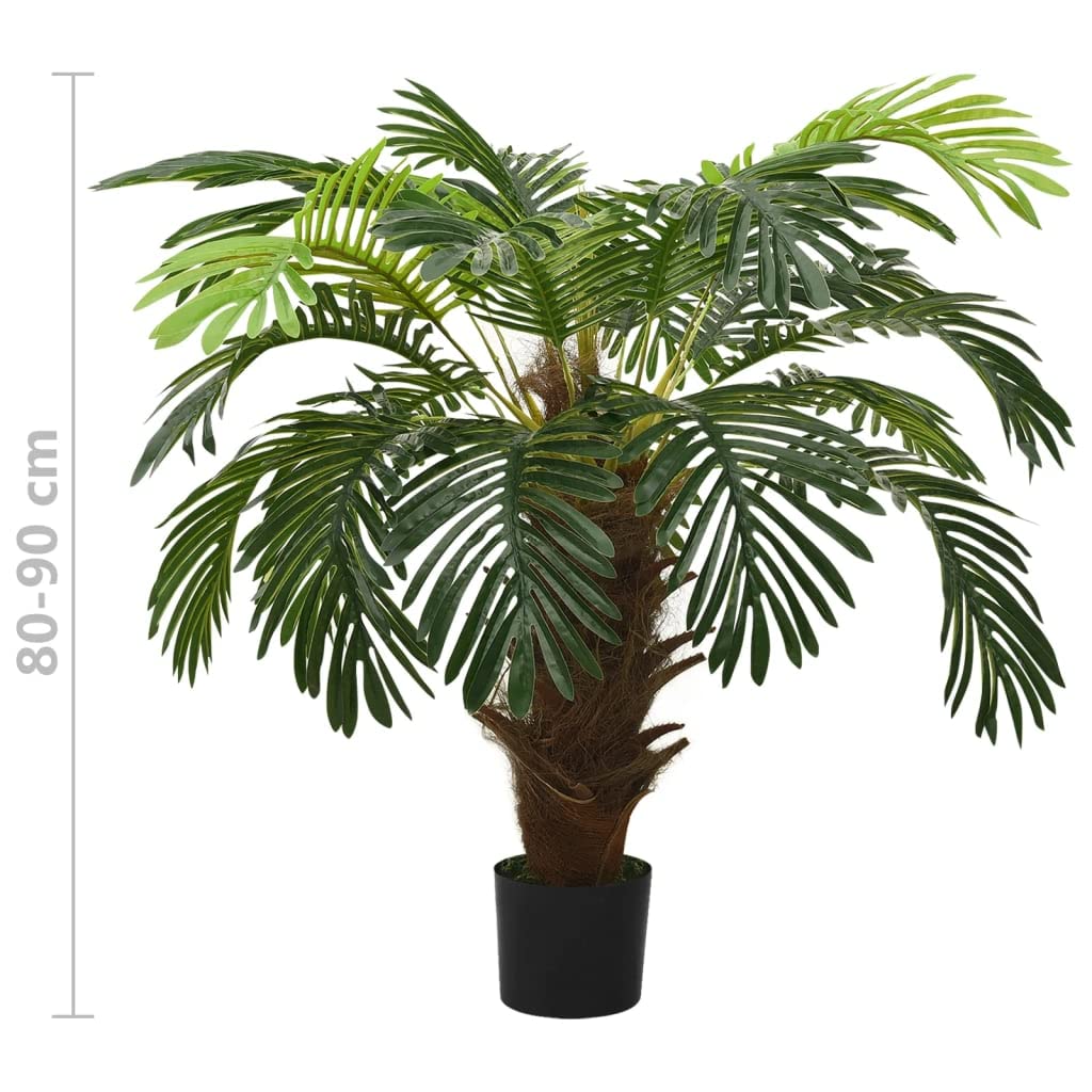 vidaXL Cycas Künstliche Palme 80 cm Grün mit Topf Deko