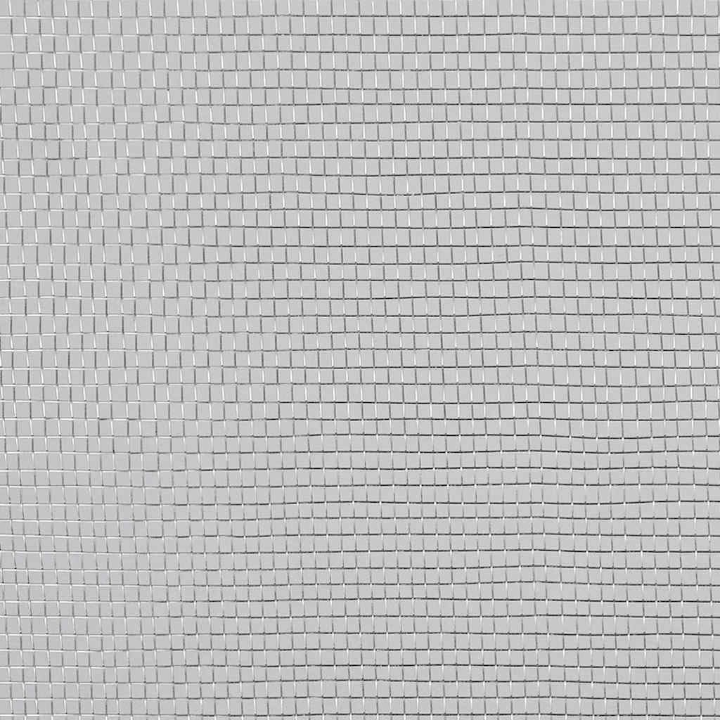 vidaXL Fliegengitter 100x500 cm Aluminium Silber