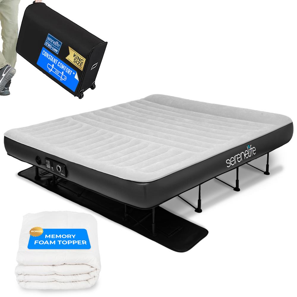 Serenelife Furniture Luftbett King selbstaufblasend Memory Foam