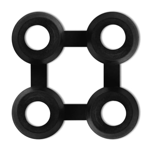 vidaXL Verbinder für Ringgummimatten Schwarz 10 Stk Gummi