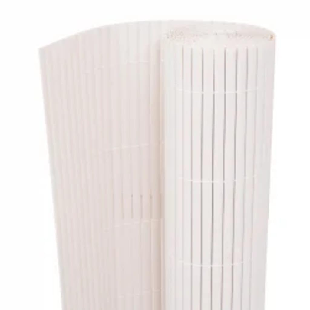 vidaXL Heim & Garten Sichtschutz 90x400 cm Weiß PVC