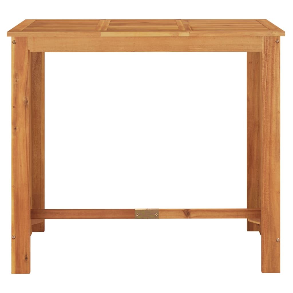 vidaXL Gartenbar-Set 5-TLG. Braun Akazie Poly Rattan 4 Hocker