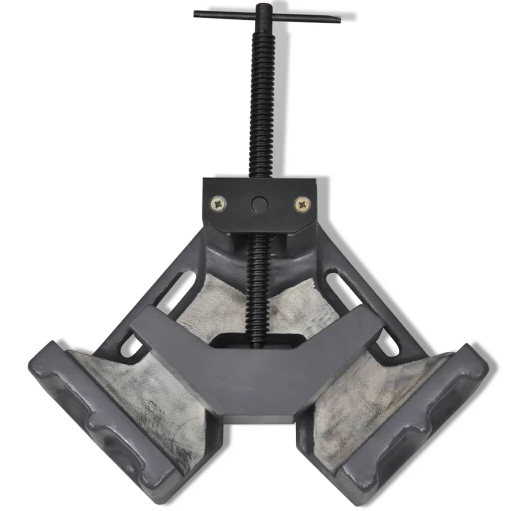 vidaXL Winkelschraubstock 115 mm 90 Grad Schraubstock Werkstatt