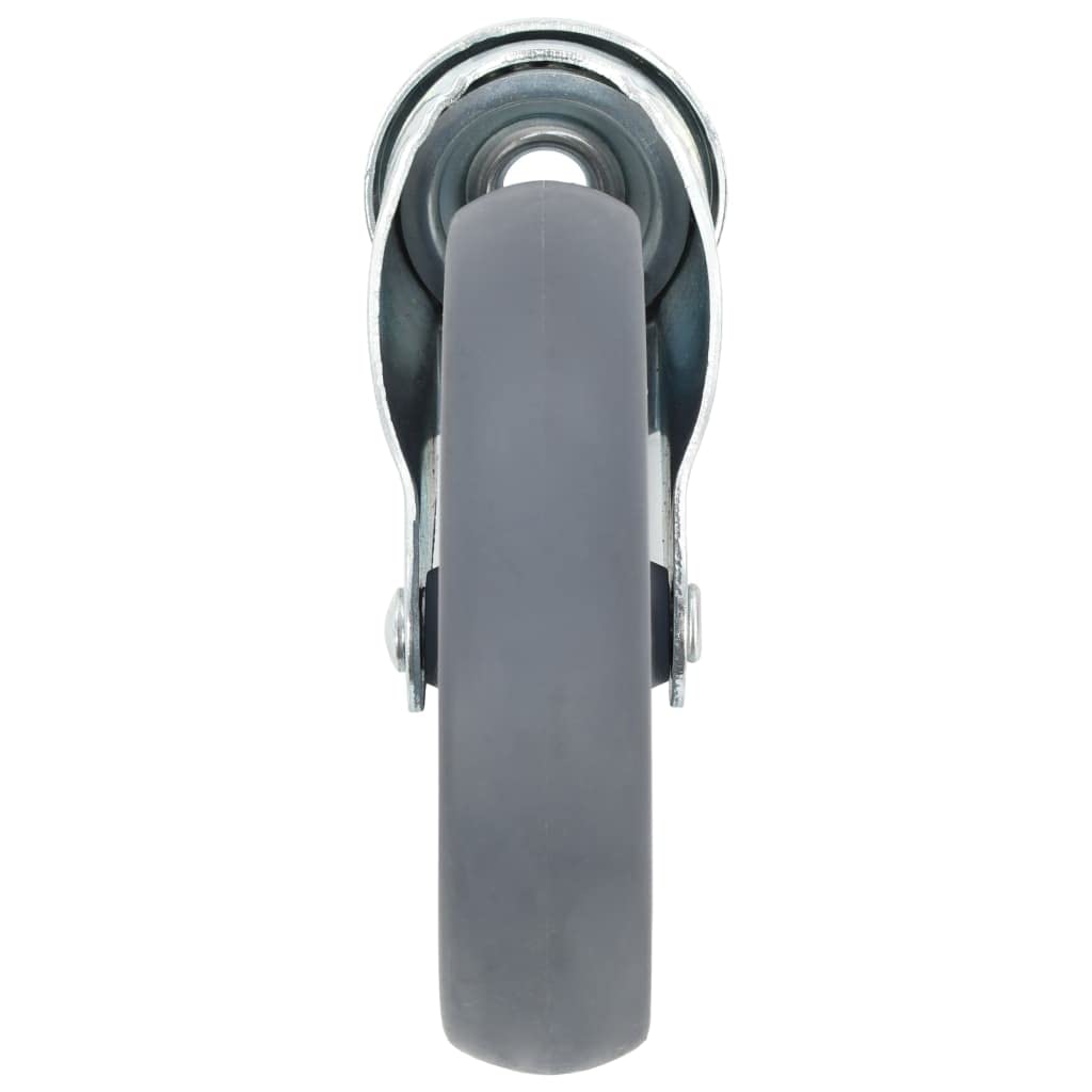 vidaXL 8x Lenkrolle Bolzenloch 125mm 320kg Gummi