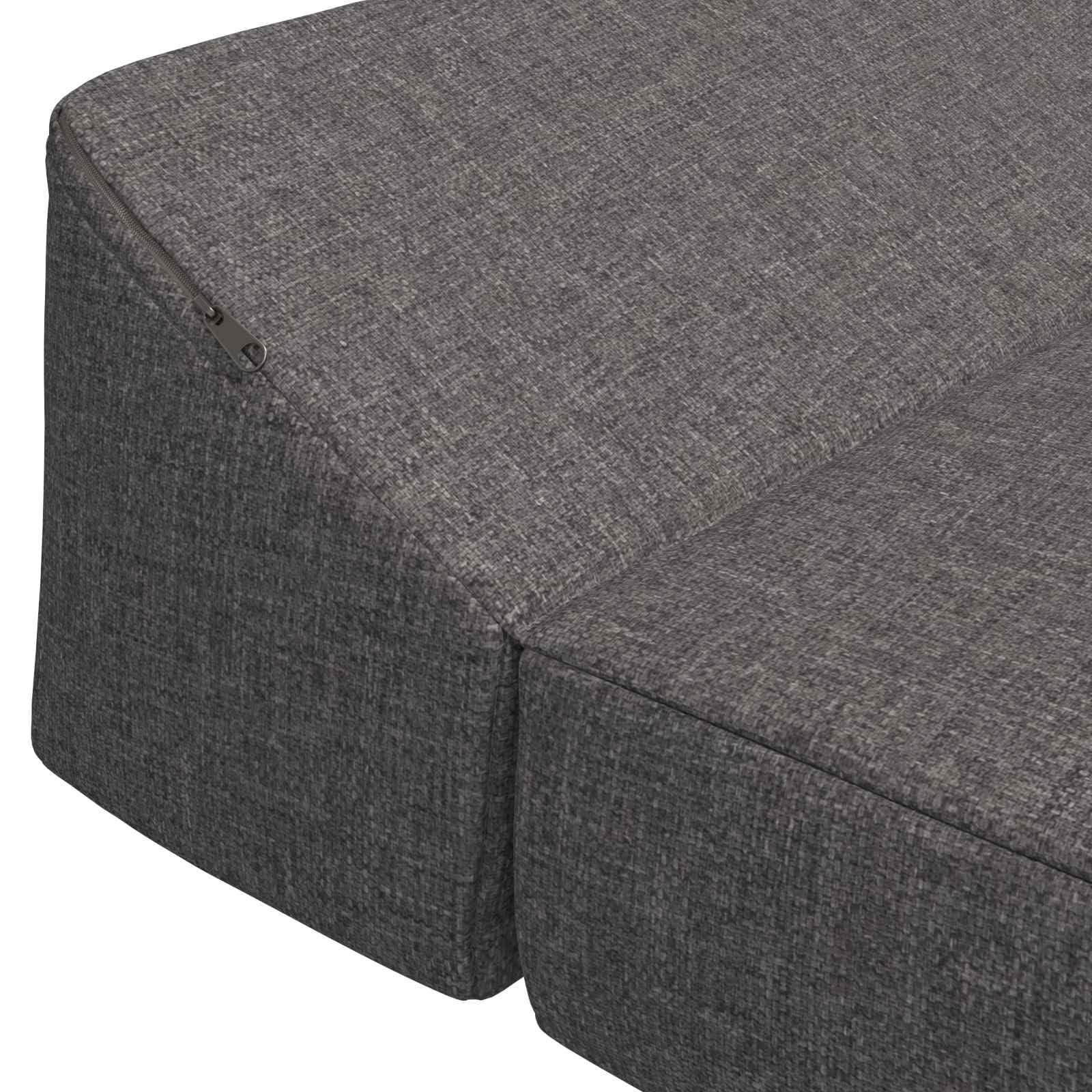 vidaXL Möbel Klappsofa Bett Schlafsofa Hellgrau 120 cm Stoff