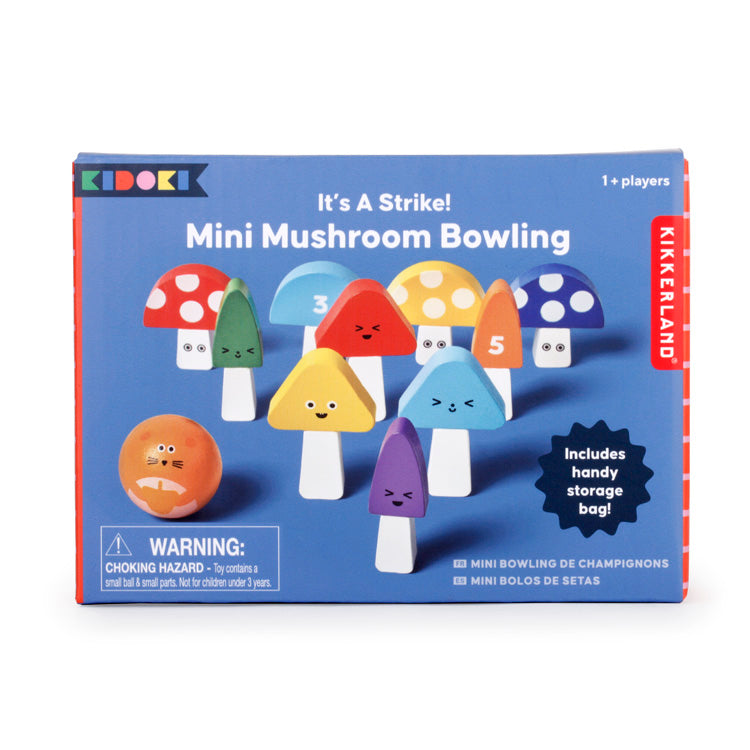 Kidoki Mini Mushroom Bowling Kegelspiel Pilz Set
