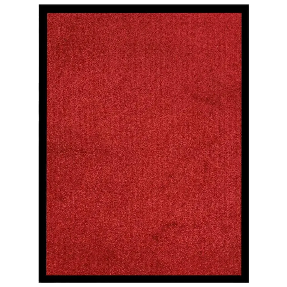 vidaXL Fußmatte Rot 40x60cm rutschfest Schmutzfangmatte