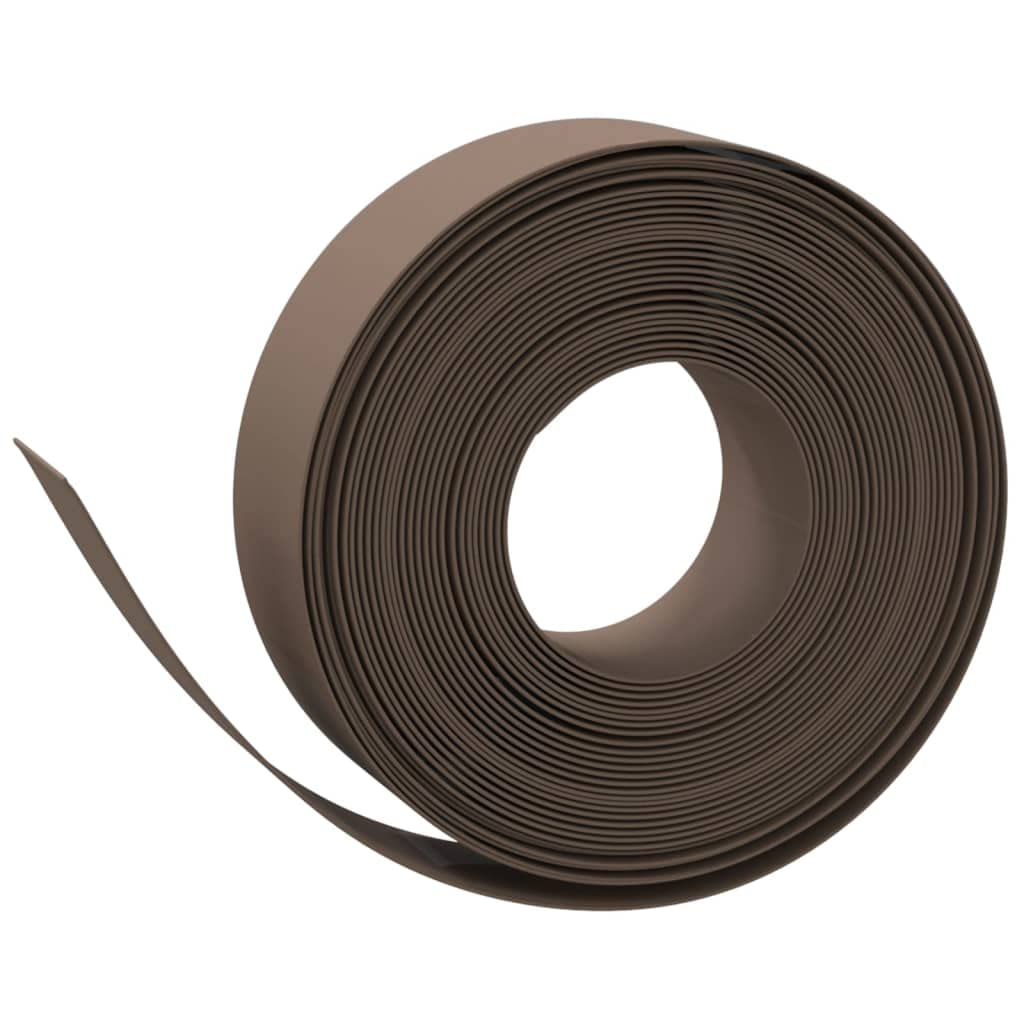 vidaXL Rasenkante Schwarz 10 m x 20 cm PE