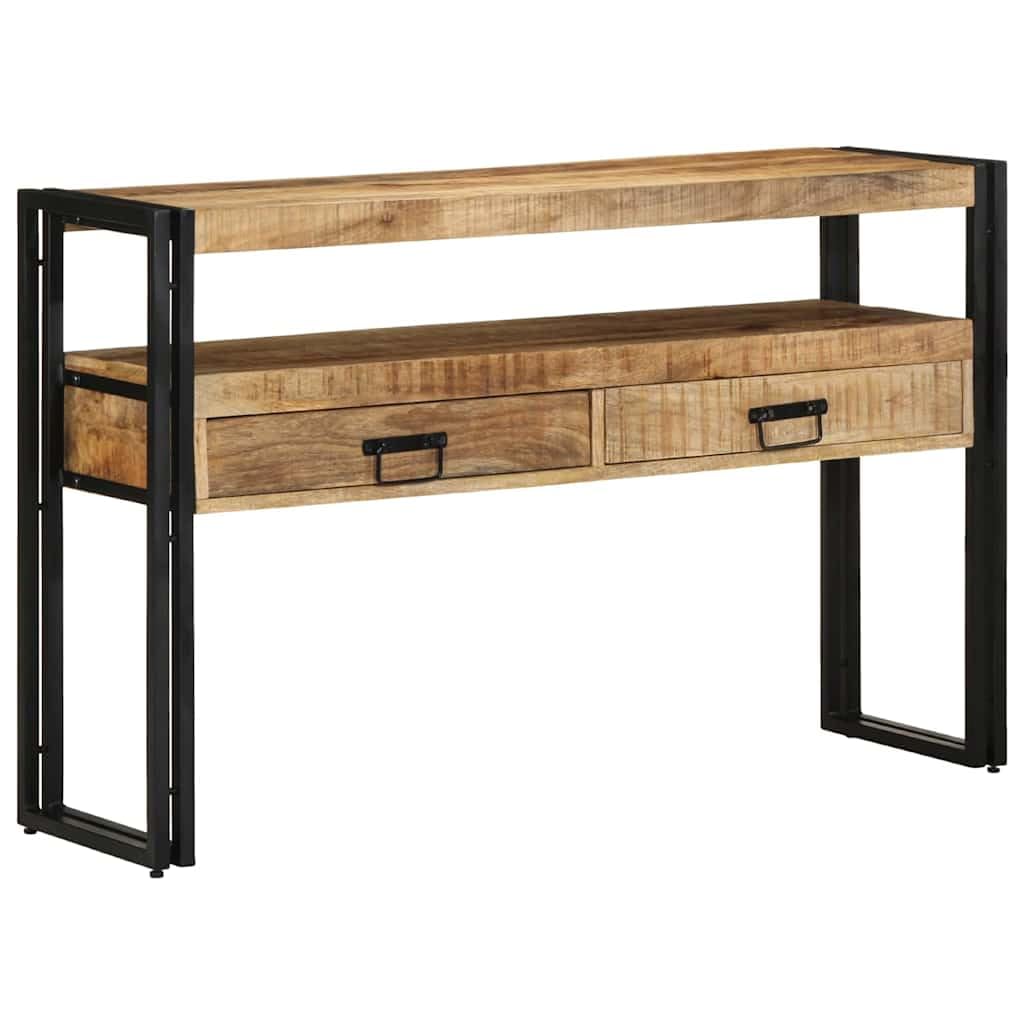 vidaXL Möbel Konsolentisch Braun Mango 120x33x75 cm Schubladen
