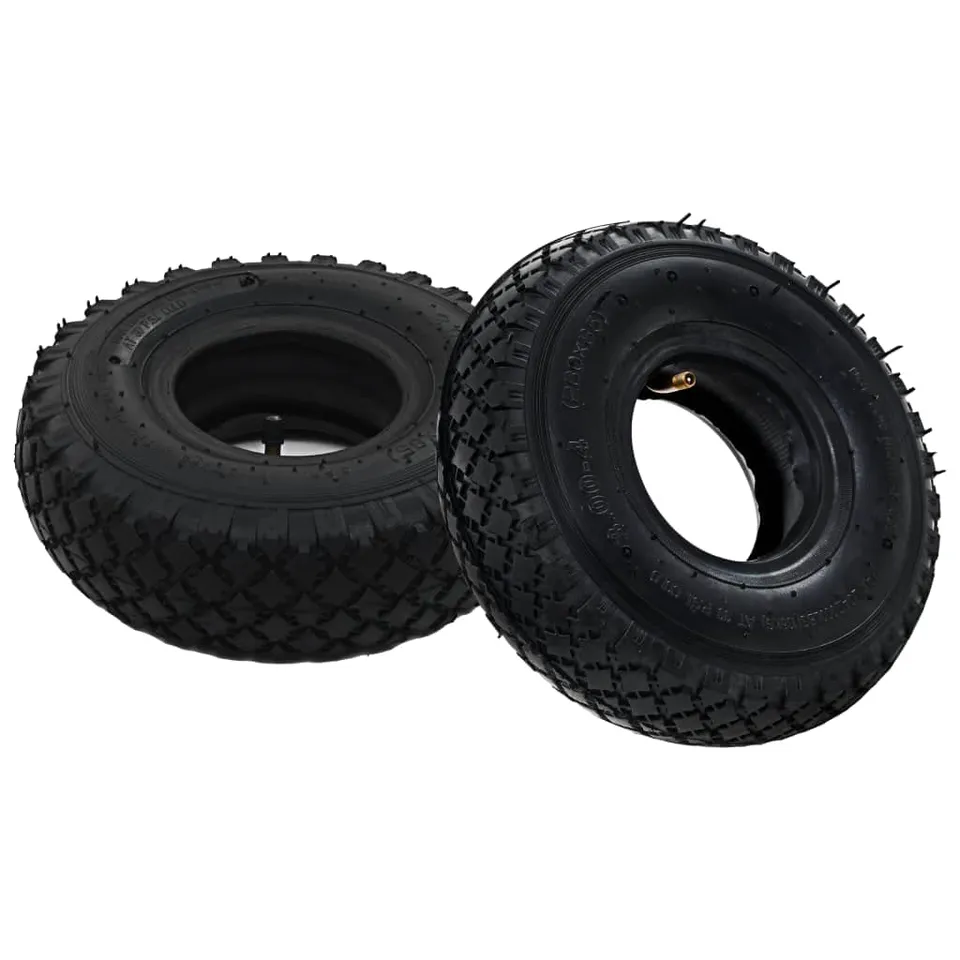vidaXL Reifen 3,00-4 260x85 Sackkarre 2 Reifen 2 Schläuche