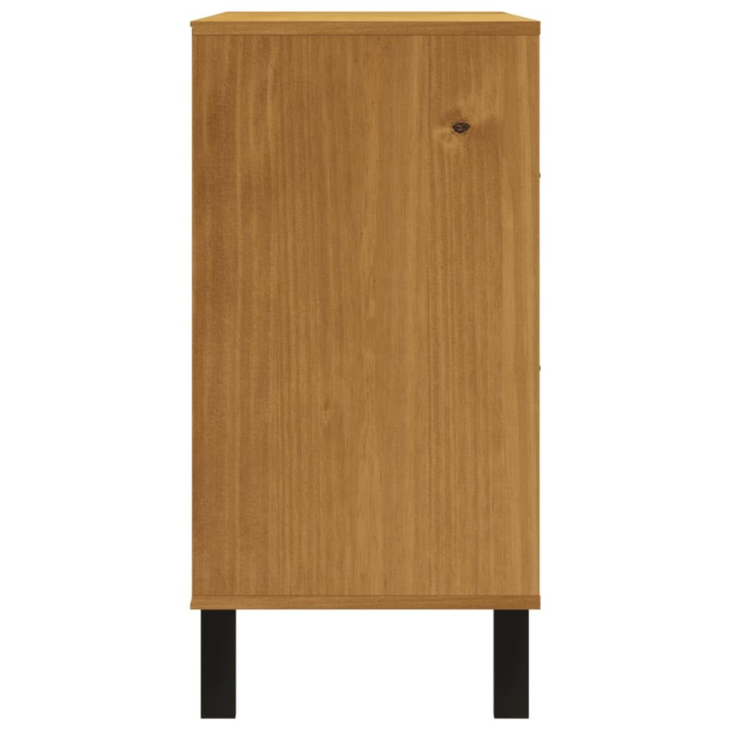vidaXL Möbel Schubladenschrank Kiefer 4 Schubladen Holz