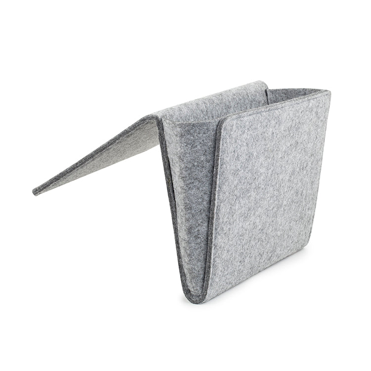 Kikkerland Home Betttasche Filz für Sofa und Bett grau