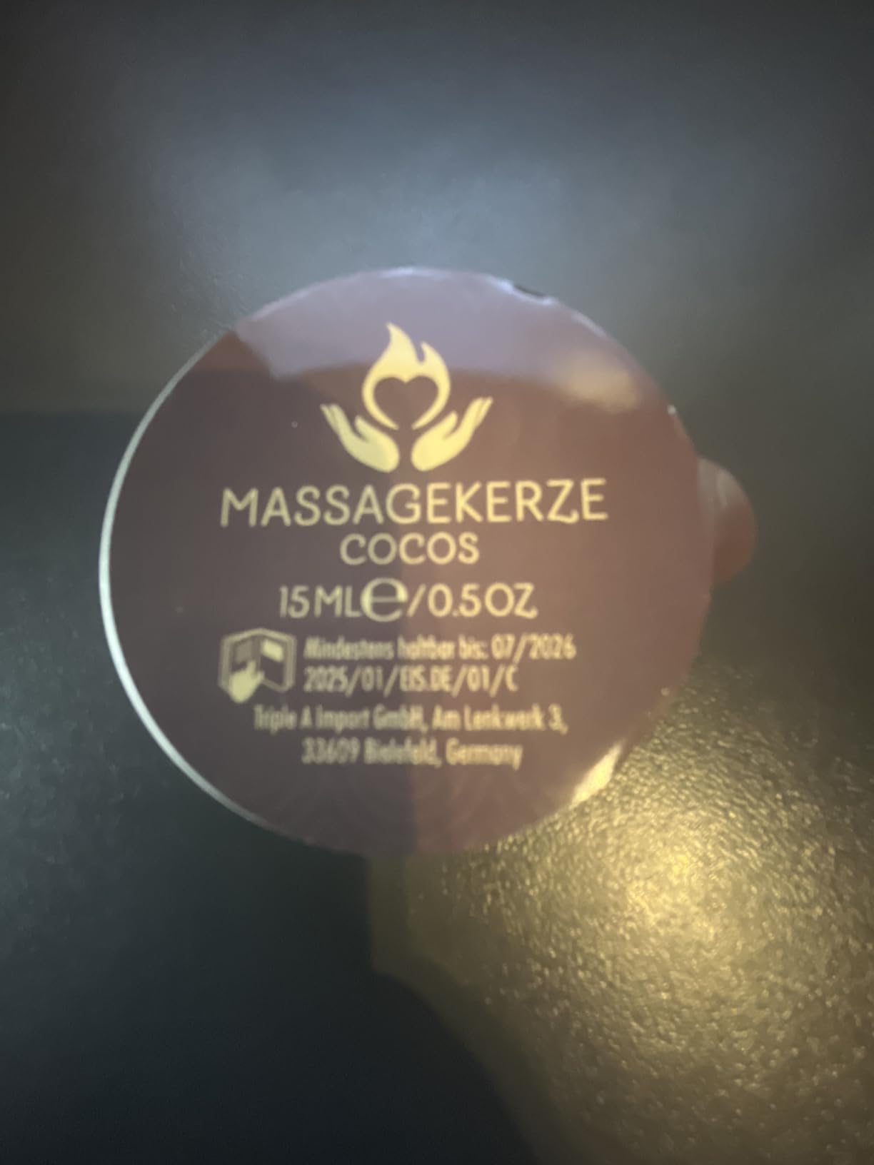 EIS Massagezubehör Massagekerze Kokosduft 15ml pflegend