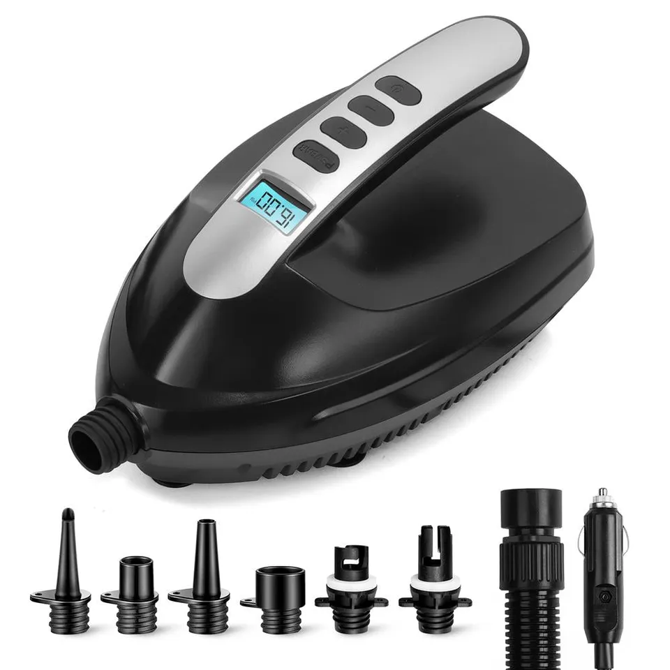 SereneLife SUP Pumpe elektrisch 12V Luftpumpe LCD 20PSI