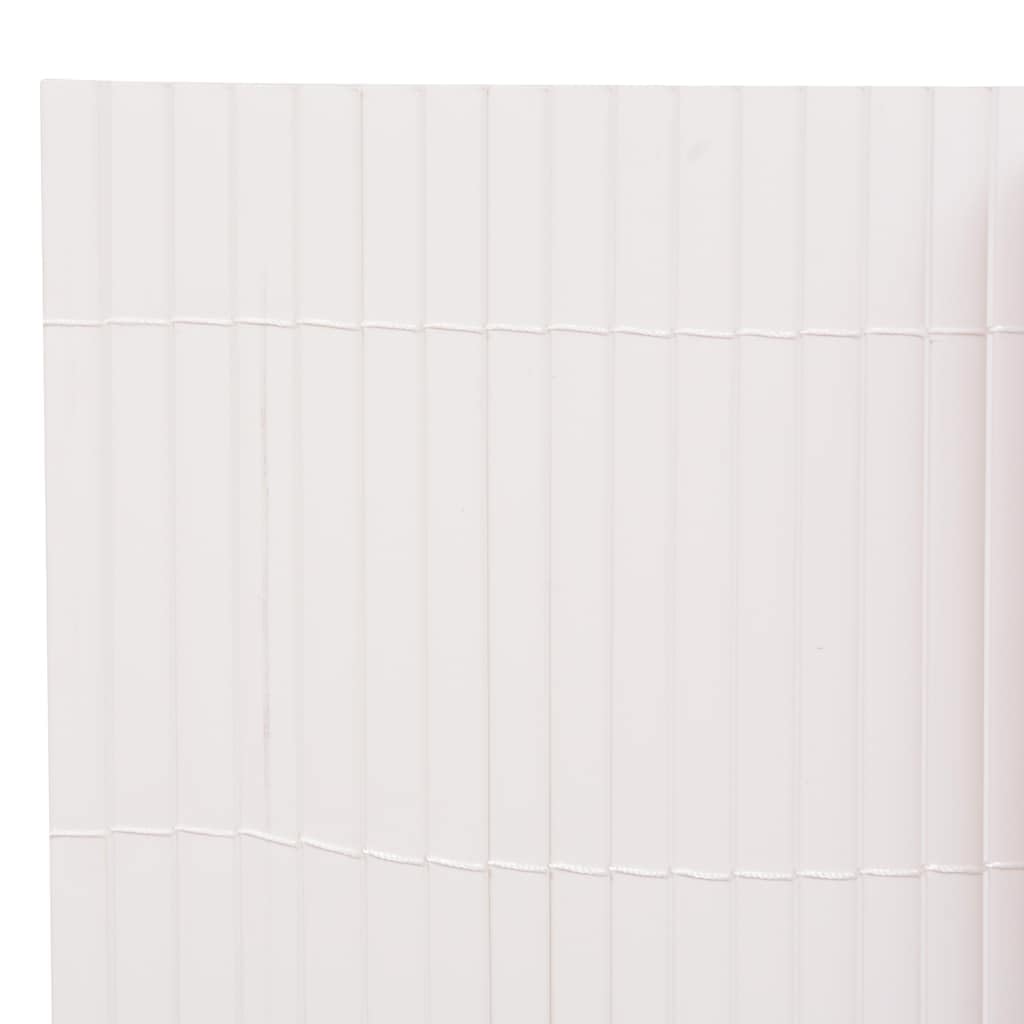 vidaXL Heim & Garten Sichtschutz 90x400 cm Weiß PVC