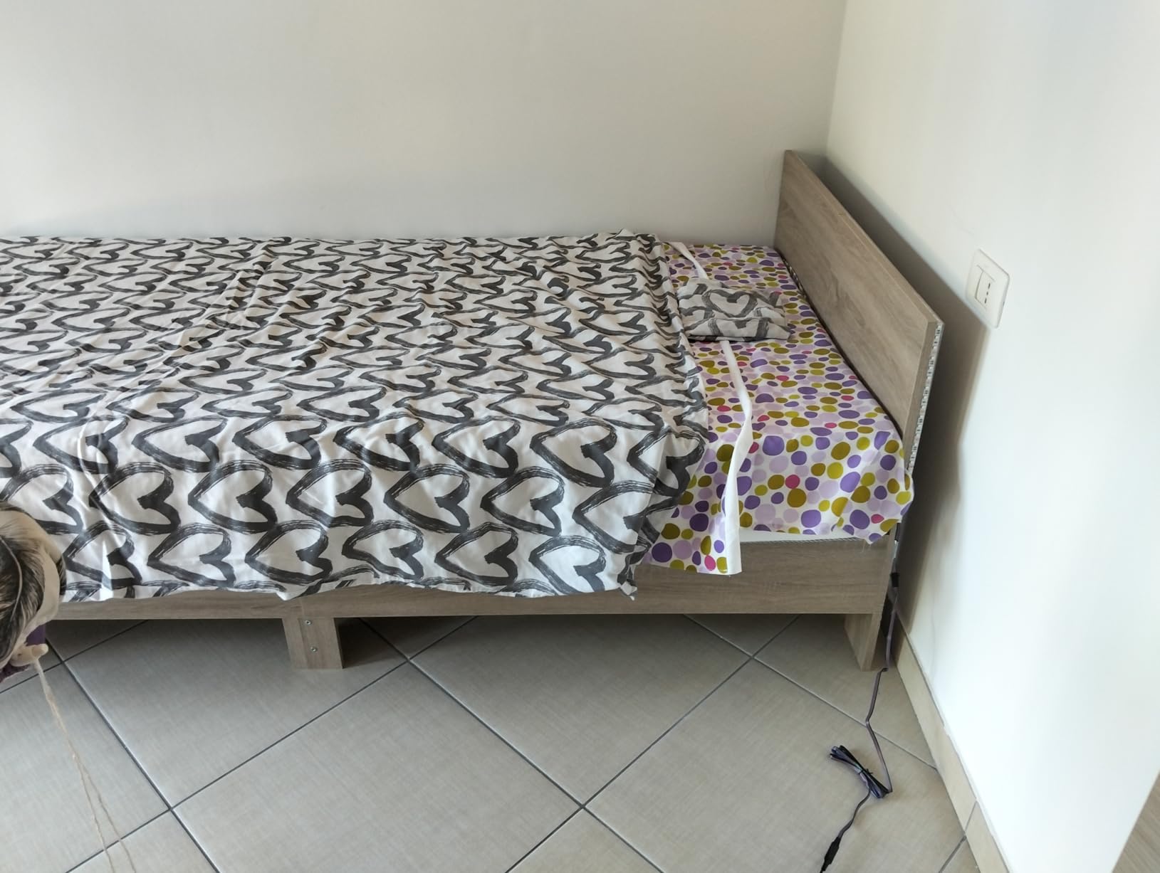 vidaXL Bettrahmen 160x200 Handwerkliche Eiche Holzwerkstoff