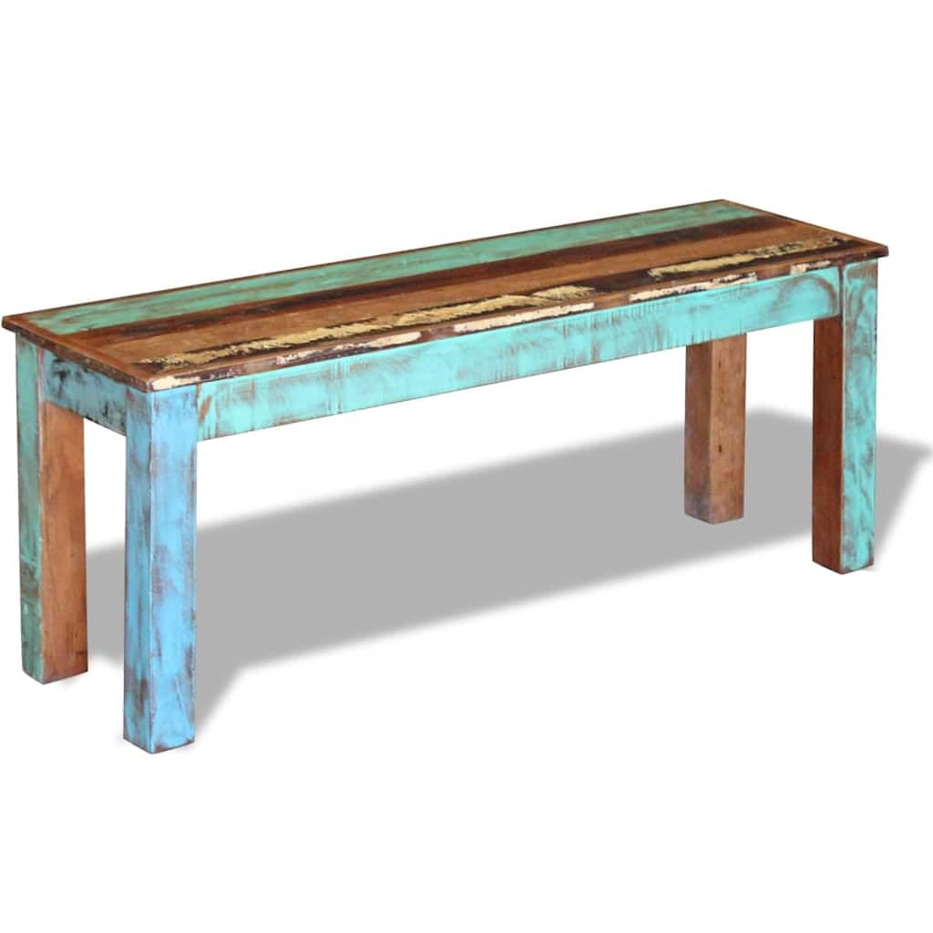 vidaXL Heim & Garten Bank Altholz 110x35x45 cm Massivholz