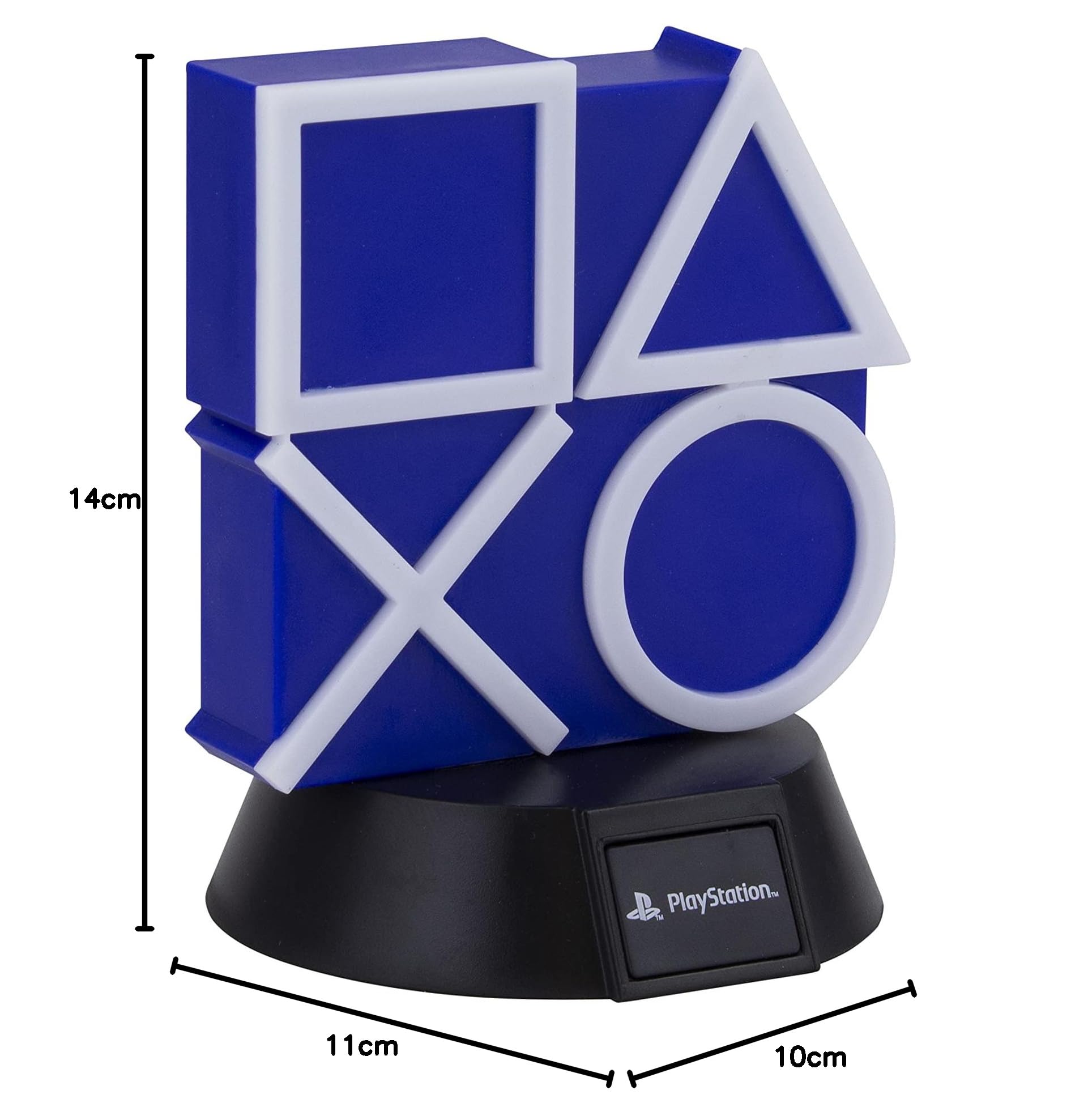 Paladone Lighting PS5 Icons Lampe blau 10 cm Batterie Nachtlicht